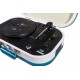 TREVI - Trevi TT 1020 BT Tocadiscos de tracción directa Azul, Blanco Semiautomático - TT 1020 BT TURCHESE