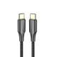 VENTION - Vention Cable USB 2.0 Tipo-C 3A TAUBF/ USB Tipo-C Macho - USB Tipo-C Macho/ 1m/ Negro - TAUBF