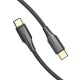 VENTION - Vention Cable USB 2.0 Tipo-C 3A TAUBF/ USB Tipo-C Macho - USB Tipo-C Macho/ 1m/ Negro - TAUBF