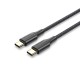 VENTION - Vention Cable USB 2.0 Tipo-C 3A TAUBF/ USB Tipo-C Macho - USB Tipo-C Macho/ 1m/ Negro - TAUBF