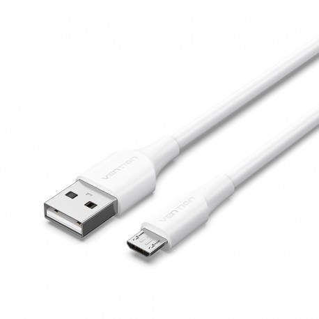 VENTION - Vention Cable USB 2.0 CTIWF/ USB Macho - MicroUSB Macho/ 1m/ Blanco - CTIWF