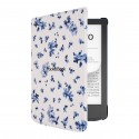 POCKETBOOK - Pocketbook funda shell series para verse + verse pro - patron flores blanco azul - H-S-634-F-WW