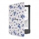 POCKETBOOK - Pocketbook funda shell series para verse + verse pro - patron flores blanco azul - H-S-634-F-WW