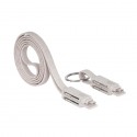 Mars Gaming MCA-ECO cable USB 1 m USB 2.0 USB A/USB C USB C/Micro USB-A/Lightning Gris, Blanco