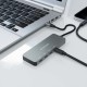 AISENS Hub USB 3.2 Gen2 10G USB-C, USB-C/M-4xUSB-C/H, Gris, 15cm