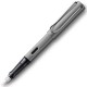LAMY PLUMA ESTILOGRÁFICA AL-STAR GRAPHITE 026F PUNTA FINA TINTA AZUL COLOR GRIS