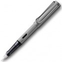 LAMY PLUMA ESTILOGRÁFICA AL-STAR GRAPHITE 026F PUNTA FINA TINTA AZUL COLOR GRIS