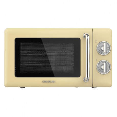 Cecotec 01708 microondas Encimera Microondas combinado 20 L 700 W Beige, Acero inoxidable