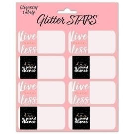 ETIQUETA ESCOLAR ERIK 15,8x20 GLITTER ST