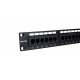 Phasak Patch panel 19'' 24P Cat.6 UTP RJ45 DUAL 1U - PU 2420