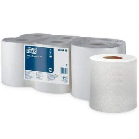 PACK 6 ROLLOS PAPEL SECAMAN. TORK 2C 500S. 605486