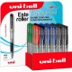 UNIBALL EXPOSITOR ROLLERBALL SIGNO BROAD UM-153/3D ROJO-NEGRO-AZUL-VERDE -36U-