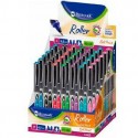 BISMARK BOLÍGRAFO ROLLER B-602 PUNTA DE BOLA 0,5MM COLORES SURTIDOS -EXPOSITOR 42U-