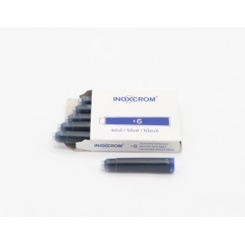 TINTA ESTILOG.INOXCROM CAJA 6 CART.AZUL