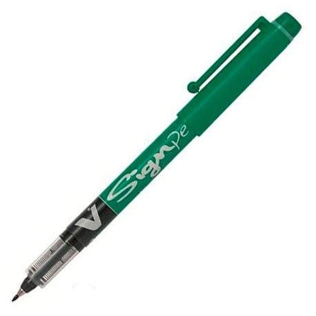 PILOT VSIGN PEN TRAZO 0,6MM VERDE PACK DE 12 UNIDADES