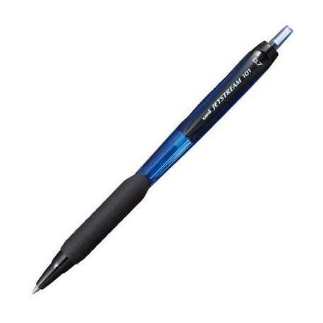 UNIBALL ROLLERBALL JETSTREAM 101  SXN-101 RETRÁCTIL AZUL -12U-
