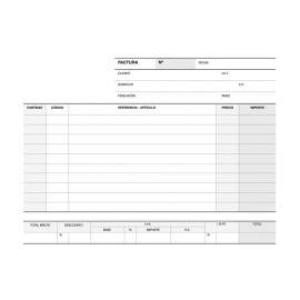 FACTURAS APLI 4º APAISADO DUPLIC. A-64 12700 - Pack de 10 unidades