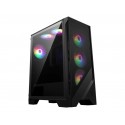 MSI MAG FORGE 120A AIRFLOW carcasa de ordenador Midi Tower Negro, Transparente