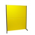 Biombo Valdeganga similpiel amarillo