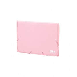 ACORDEON POLIPROPILENO SOFT FOLIO 13 DEPARTAMENTOS RIBETE GOMA ROSA CARCHIVO 19260025
