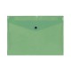 SOBRE POLIPROPILENO FOLIO SOLAPA C/BROCHE PLASTICO VERDE CARCHIVO 342K15