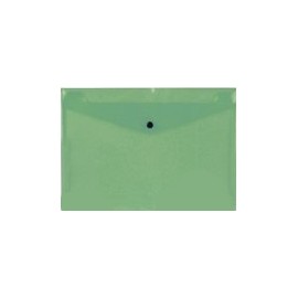 SOBRE POLIPROPILENO FOLIO SOLAPA C/BROCHE PLASTICO VERDE CARCHIVO 342K15