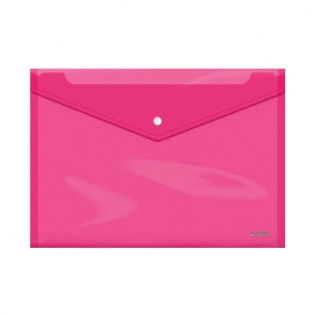 SOBRES POLIPROPILENO BROCHE ROSA FOLIO APAISADO 360X255 DOHE 91477