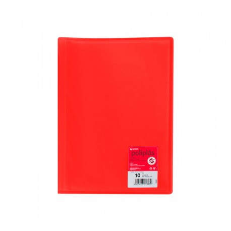 CARP. 10F POLIPLAS GRAFOPLAS A4 PP ROJO 01311251