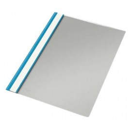 ESSELTE DOSSIER FÁSTENER TARJETERO PP 130/170 MICRAS CONTRAPORTADA GRIS FOLIO AZUL - CAJA DE 50U
