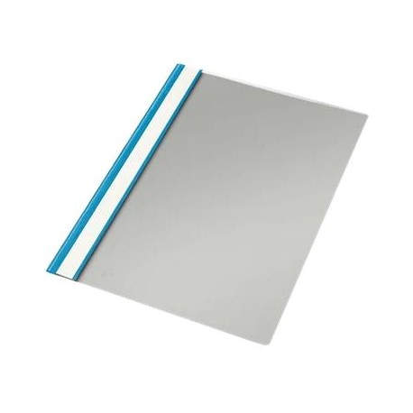 ESSELTE DOSSIER FÁSTENER TARJETERO PP 130/170 MICRAS CONTRAPORTADA GRIS FOLIO AZUL - CAJA DE 50U