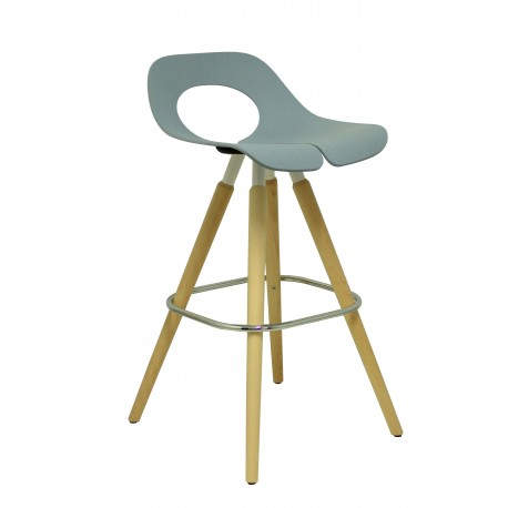 Taburete Arcas azul.