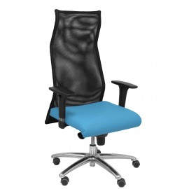 Sillon Sahuco similpiel azul claro