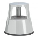 TABURETE 2 PELDAÑOS MET. A-SERIES GRIS