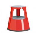 TABURETE 2 PELDAÑOS MET. A-SERIES ROJO