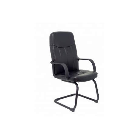 SILLÓN DIRECCION ARAGÓN SIMIL PIEL NEGRO PIQUERAS Y CRESPO 262SPNE