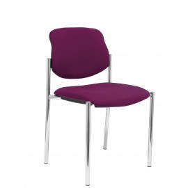 Silla fija Villalgordo bali morado chasis cromo