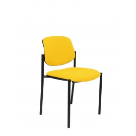 Silla fija Villalgordo bali amarillo chasis negro
