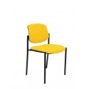 Silla fija Villalgordo bali amarillo chasis negro