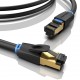 Vention Cable de Red RJ45 SFTP IKABF Cat.8/ 1m/ Negro