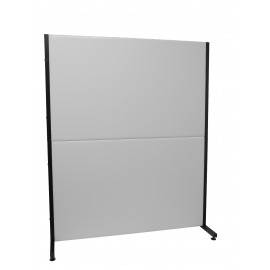 Biombo Valdeganga similpiel gris claro