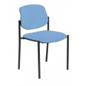 Silla fija Villalgordo bali azul cielo chasis negro