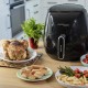 PRIXTON Cook Organics Compact Pro Sencillo 5 L Independiente 2000 W Freidora de aire caliente Negro, Plata