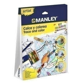 MANLEY ARTIST CALCA Y COLOREA - Pack de 6 unidades