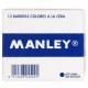 ESTUCHE 12 CERAS MANLEY MNC04511 BERM. OSC.