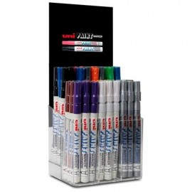 UNIBALL EXPOSITOR MARCADOR PERMANENTE PAINT MARKER PX-21/54P SURTIDO -54U-