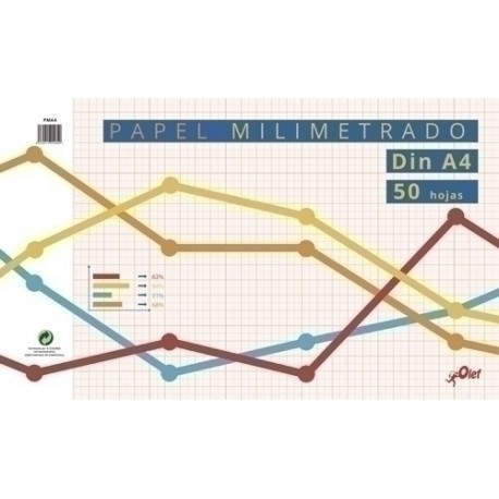 BLOCK DIBUJO OLEF MILIMETRADO 80g A4 50h - ProComponentes