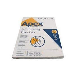 FELLOWES APEX PACK 100 FUNDAS PLASTIFICAR 80 MIC. BRILLO A4