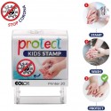 COLOP SELLO PRINTER 20 PROTECT KIDS 190X120MM NEGRO BLISTER