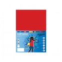 PAQ. 50H CARTULINA FABRISA 180GR A4 ROJO