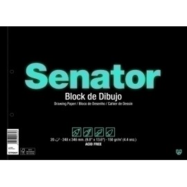 BLOC DIBUJO SENATOR Fº PROL.20h REC.2T - Pack de 16 unidades